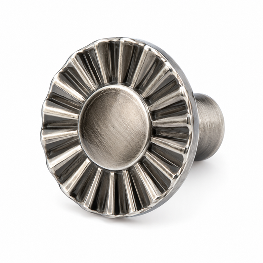 Round chrome ss knob